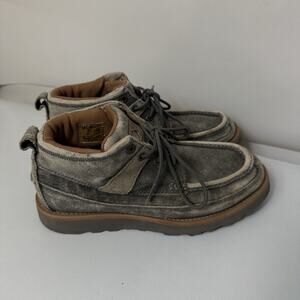 Twisted X 4" Wedge Sole Soft Toe Boot Gray Distressed Chukka Western 7.5M